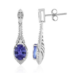 Boucles d'oreilles en or et Tanzanite AAA (de Melo)
