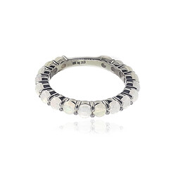 Bague en argent et Opale Welo
