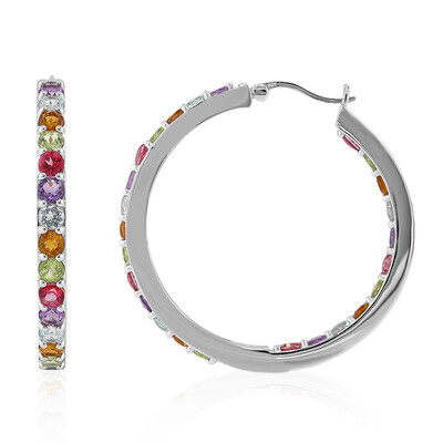 Boucles d'oreilles en argent et Améthyste