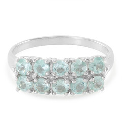Bague en argent et Apatite bleue