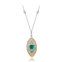 Collier en or et Emeraude de Colombie (CIRARI)