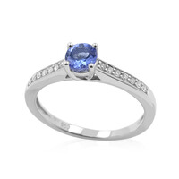 Bague en platine et Tanzanite AAA