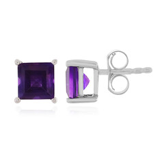Boucles d'oreilles en argent et Améthyste