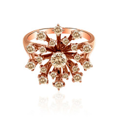 Bague en or et Diamant rose de France SI1 d'Argyle 
