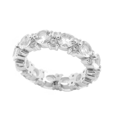 Bague en argent et Danburite