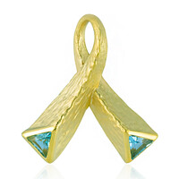 Pendentif en argent et Topaze bleu ciel