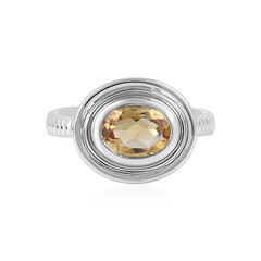 Bague en argent et Citrine