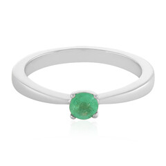Bague en argent et Emeraude de Colombie