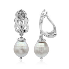 Clip d'oreille en argent et Perle de culture d'eau douce (TPC)