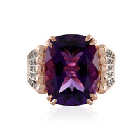 Bague en argent et Améthyste du Maroc