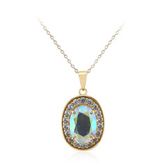 Collier en argent et Quartz Rayon de Lune