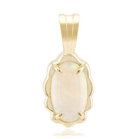 Pendentif en or et Opale blanche du Brésil