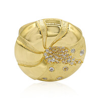Bague en argent et Topaze blanche
