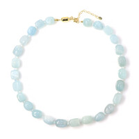 Collier en argent et Aigue-marine