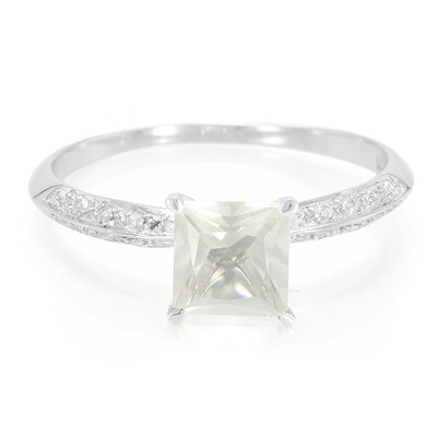 Bague en argent et Quartz Lune glacée