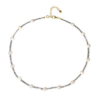 Collier en argent et Perle blanche de culture d'eau douce