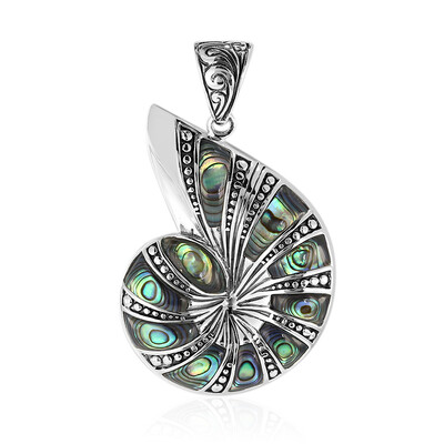 Pendentif en argent et Coquillage d'Abalone (Art of Nature)