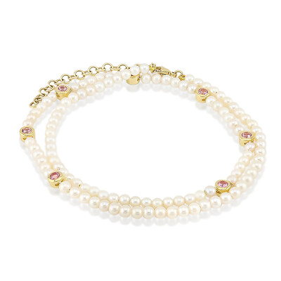 Bracelet en or et Saphir rose de Tuléar (Michelle Albala)