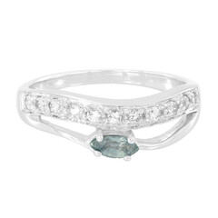 Bague en argent et Saphir de Tanzanie