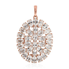 Pendentif en or et Danburite rose du Mexique