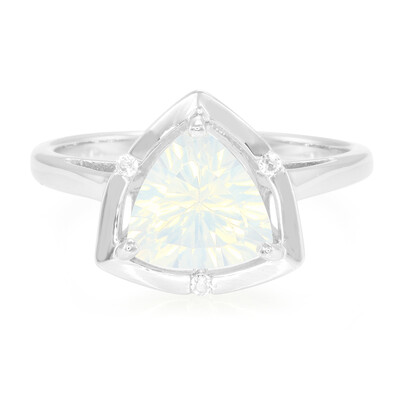 Bague en argent et Quartz bleu lunaire