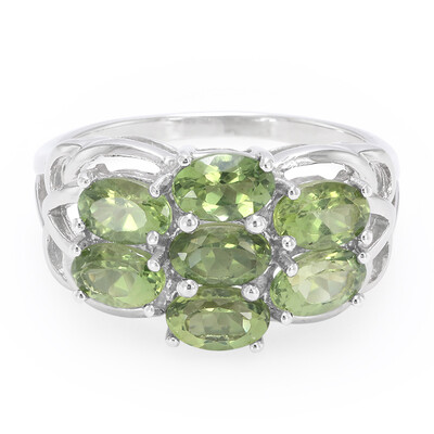 Bague en argent et Apatite de Russie