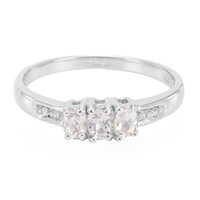Bague en argent et Tourmaline cuprifère rose