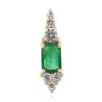 Pendentif en or et Emeraude de Zambie