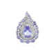 Pendentif en argent et Tanzanite