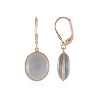 Boucles d'oreilles en argent et Pierre de lune argent (KM by Juwelo)