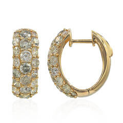 Boucles d'oreilles en or et Diamant fancy SI2 (CIRARI)