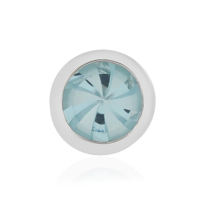 Pendentif en argent et Topaze bleu ciel (MONOSONO COLLECTION)