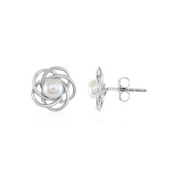 Boucles d'oreilles en argent et Perle de culture d'eau douce