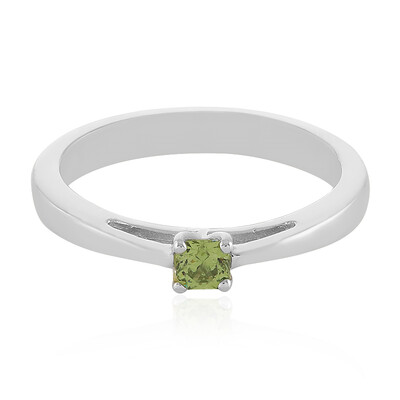 Bague en argent et Grenat Démantoïde