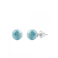 Boucles d'oreilles en argent et Larimar