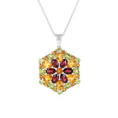 Collier en argent et Citrine