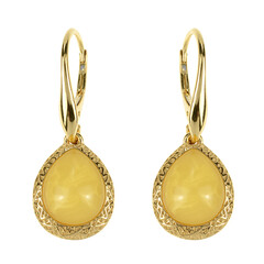 Boucles d'oreilles en argent et Ambre baltique