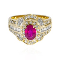 Bague en or et Rubis de Birmanie (AMAYANI)