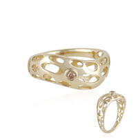 Bague en or et Diamant champagne I1 (Ornaments by de Melo)