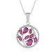 Collier en argent et Rubis de Madagascar