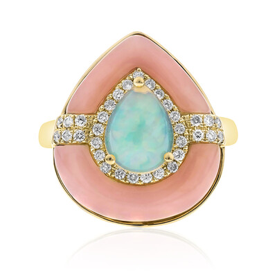 Bague en or et Opale Welo AAA (CIRARI)
