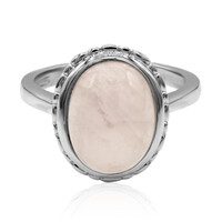 Bague en argent et Quartz rose