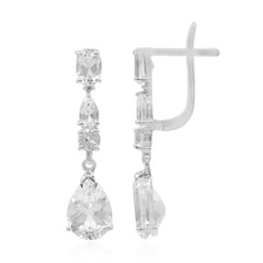Boucles d'oreilles en argent et Quartz blanc
