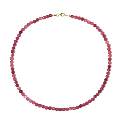 Collier en argent et Tourmaline rose du Nigéria