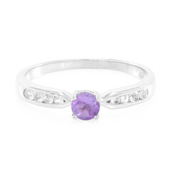 Bague en argent et Améthyste de Nigéria