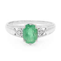Bague en argent et Emeraude de Bahia