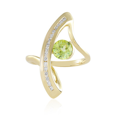 Bague en or et Sphène (de Melo)