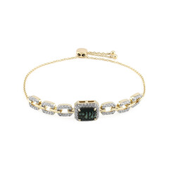Bracelet en or et Tourmaline verte du Nigéria (Remy Rotenier)