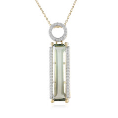 Collier en argent et Améthyste verte