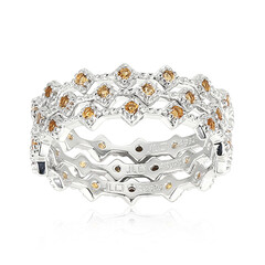 Bague en argent et Citrine